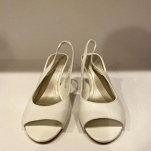 Maripe White High Heel Pumps